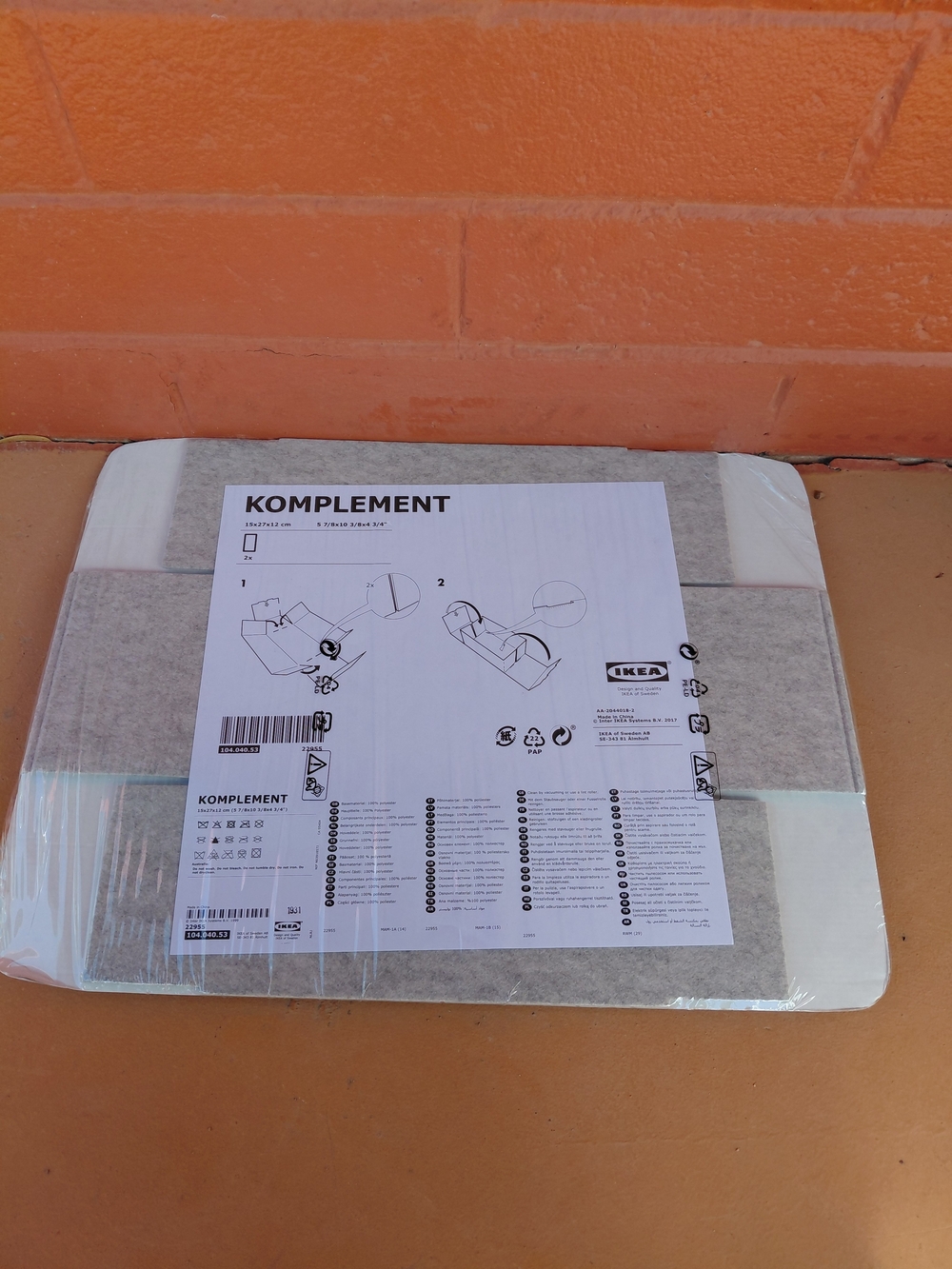 KOMPLEMENT IKEA NWT  Closet Storage Small Box Organizers Requires Assembly